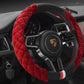 Universal Car Steering Wheel Cover Winter Decoration Cute 38cm Plush Footprint Auto Automobile Vehicle Steering Wheel Protector