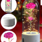 Creative 2 In 1 Rose Flowers LED Light And Bluetooth-compatible Speaker Valentine's Day Gift Rose Luminous Night Light Ornament In Glass Cover