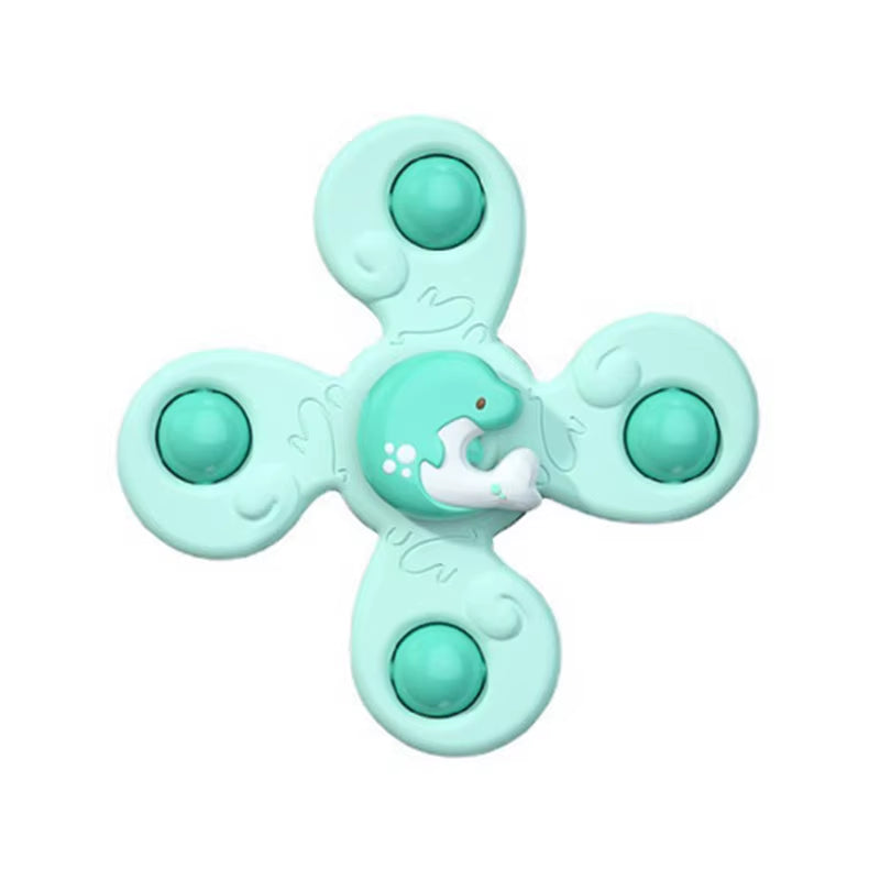 1PCS Baby Cartoon Fidget Spinner Toys Colorful Insect Gyro Educational Toy Fingertip Rattle Bath Toys for Boys Girls Gift