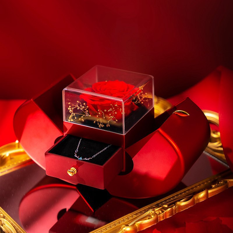 Fashion Jewelry Box Red Apple