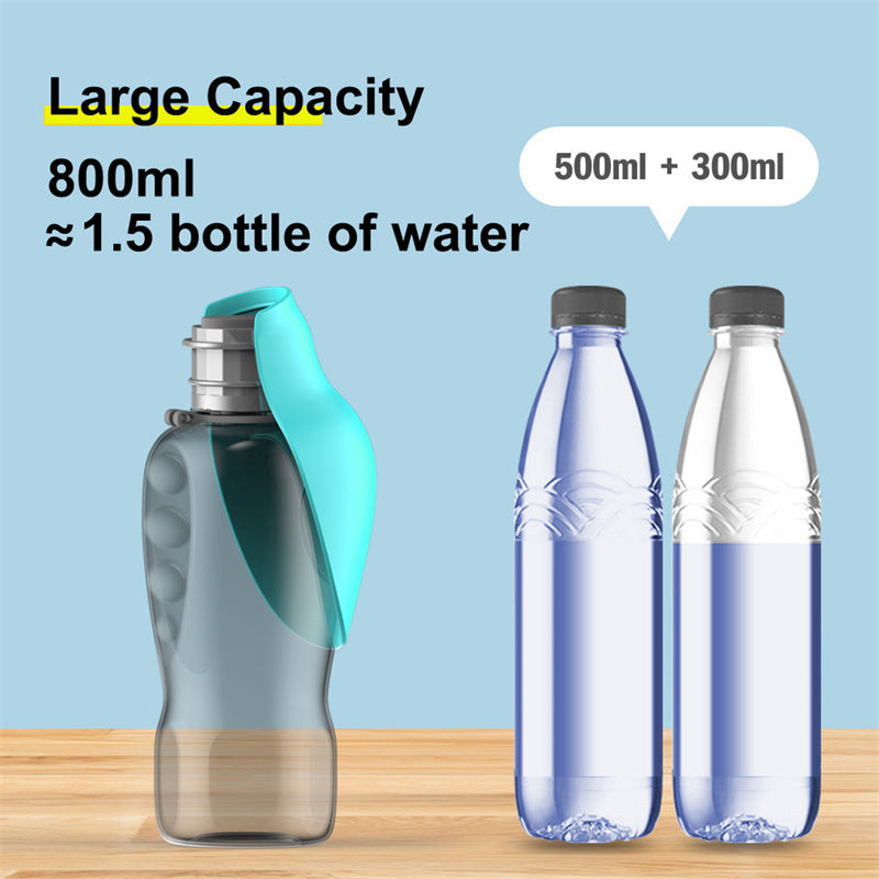 800ml Dogs Water Bottle Portable