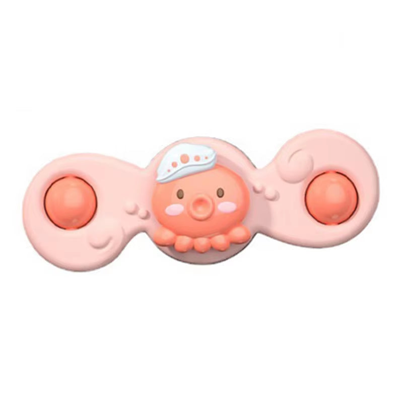 1PCS Baby Cartoon Fidget Spinner Toys Colorful Insect Gyro Educational Toy Fingertip Rattle Bath Toys for Boys Girls Gift