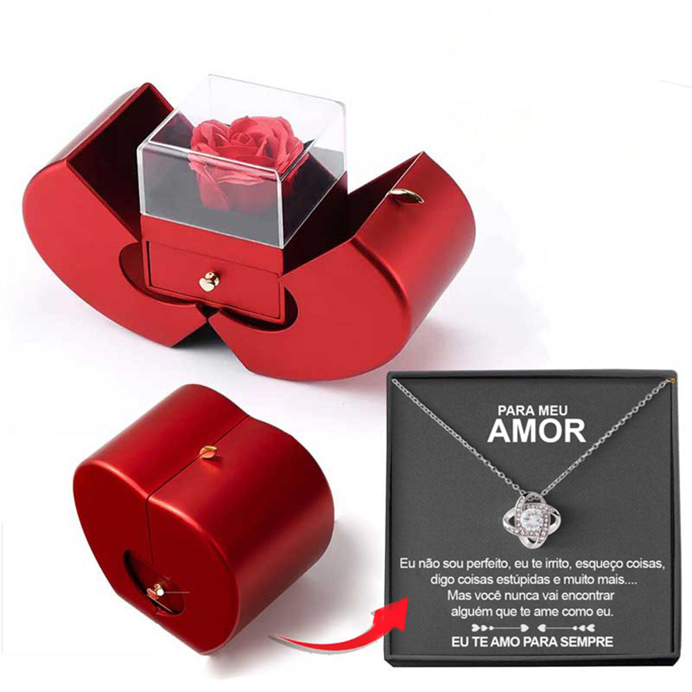 Fashion Jewelry Box Red Apple