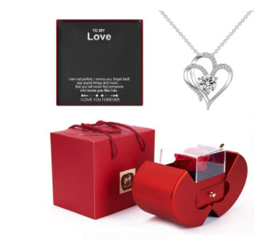 Fashion Jewelry Box Red Apple