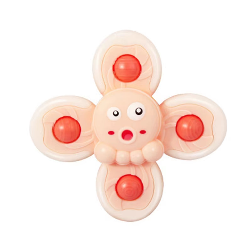 1PCS Baby Cartoon Fidget Spinner Toys Colorful Insect Gyro Educational Toy Fingertip Rattle Bath Toys for Boys Girls Gift