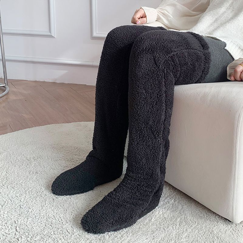 Over Knee High Fuzzy Long Socks Winter Warm