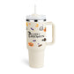 40 Oz Tumbler With Handle Straw Insulated