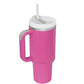 40 Oz Tumbler With Handle Straw Insulated