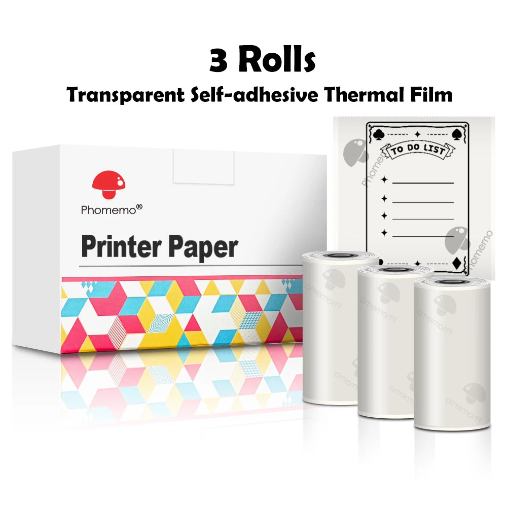 Portable Mini Thermal Printer T02 - Pocket Label Printing Machine for DIY Self-Adhesive Stickers and Various Paper Types