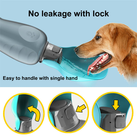 800ml Dogs Water Bottle Portable