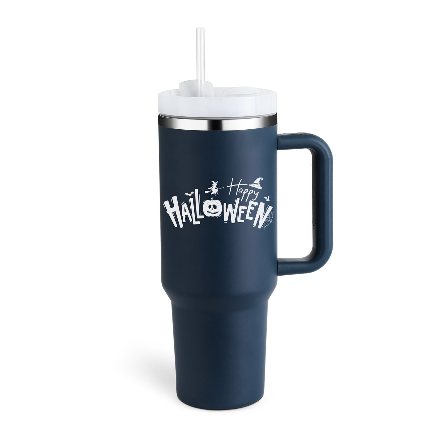 40 Oz Tumbler With Handle Straw Insulated