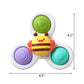 1PCS Baby Cartoon Fidget Spinner Toys Colorful Insect Gyro Educational Toy Fingertip Rattle Bath Toys for Boys Girls Gift