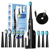 Sonic Electric Toothbrush with USB Rechargeable Feature and 10 Replacement Heads for Adults - Ultrasonic Teeth Cleaning System