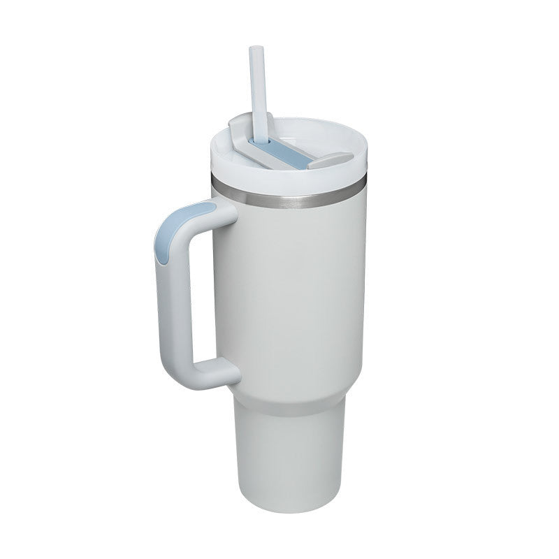 40 Oz Tumbler With Handle Straw Insulated