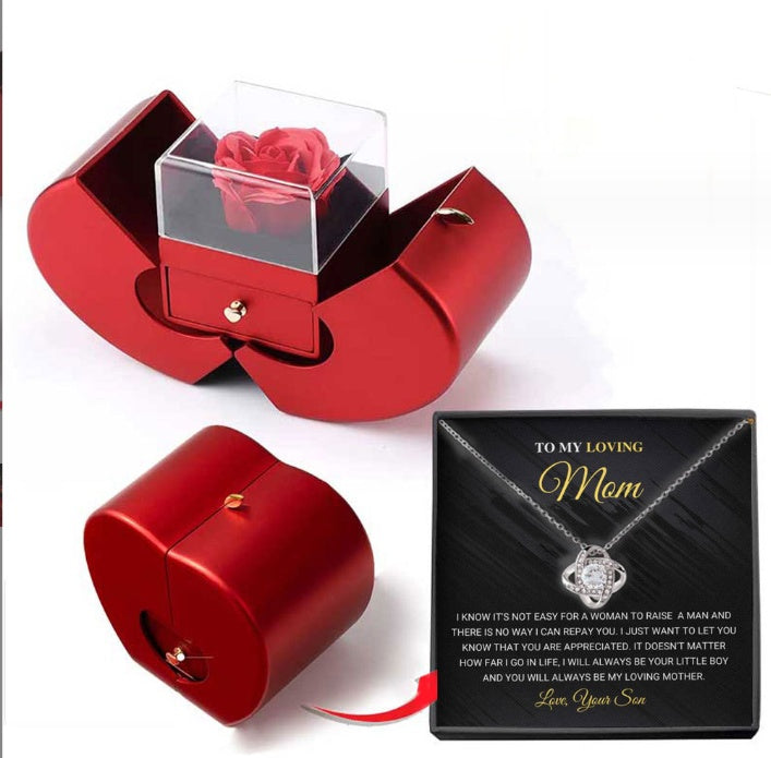 Fashion Jewelry Box Red Apple