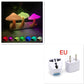 LED Night Light Mushroom Wall Socket Lamp EU US Plug Warm White Light-control Sensor Bedroom Light Home Decoration