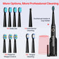 Sonic Electric Toothbrush with USB Rechargeable Feature and 10 Replacement Heads for Adults - Ultrasonic Teeth Cleaning System