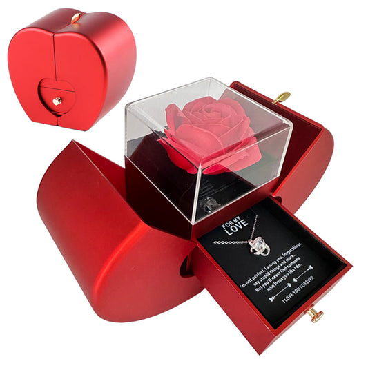 Fashion Jewelry Box Red Apple