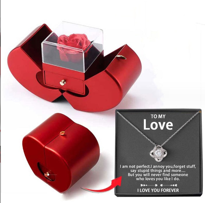 Fashion Jewelry Box Red Apple